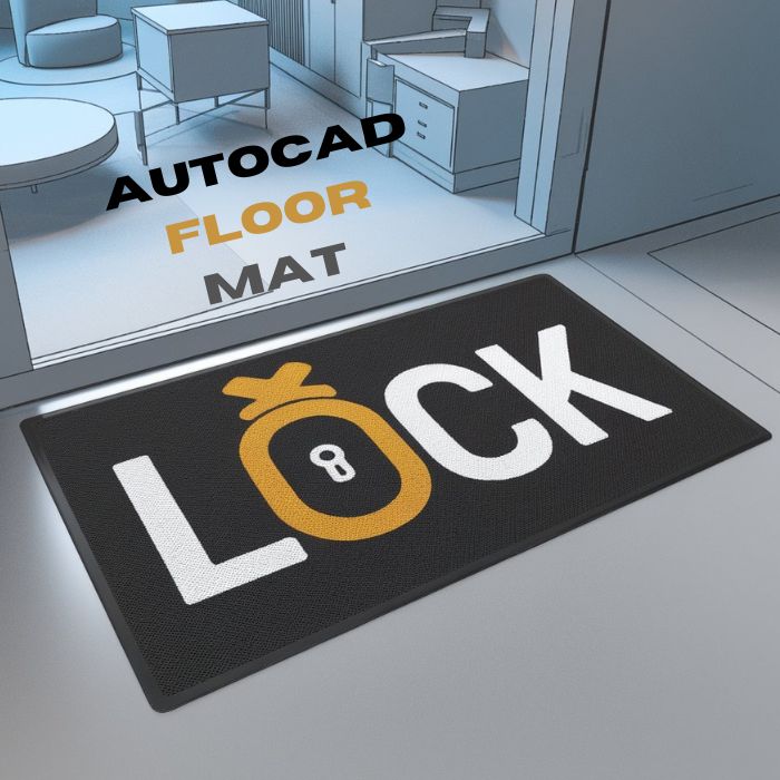 autocad floor mat lock