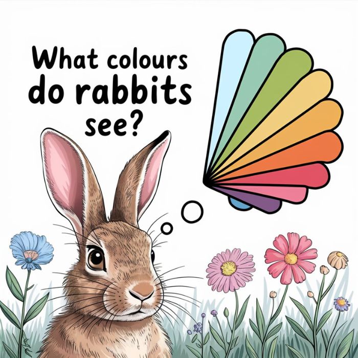 what colours do rabbits see